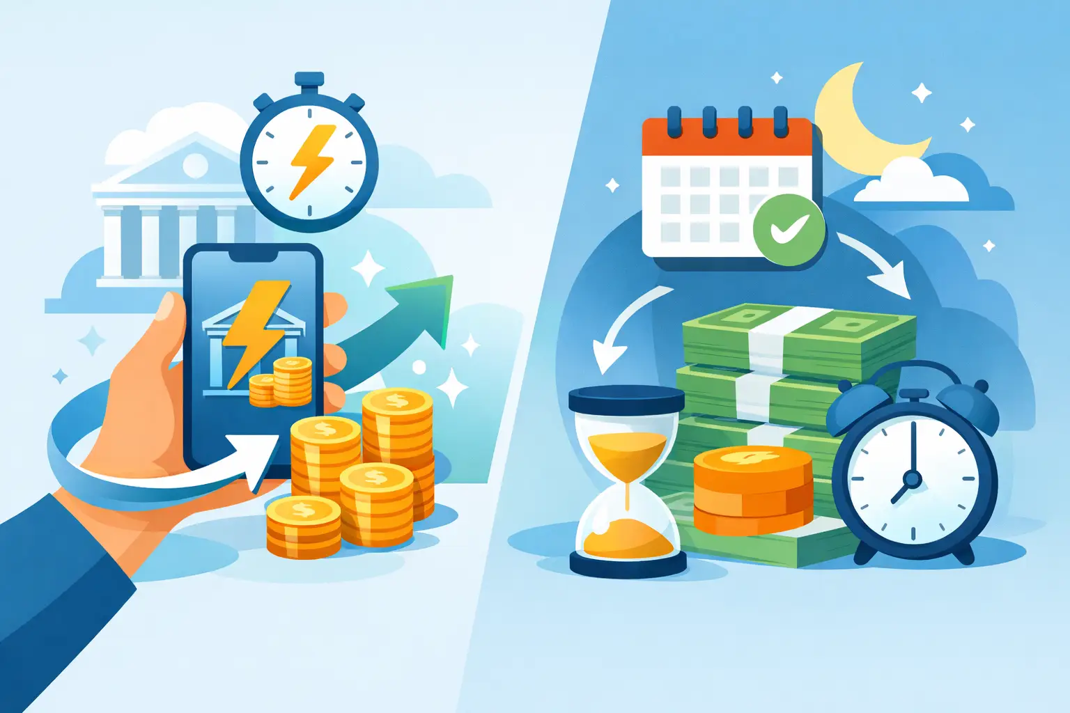 Same Day Funding vs Next Day Deposit