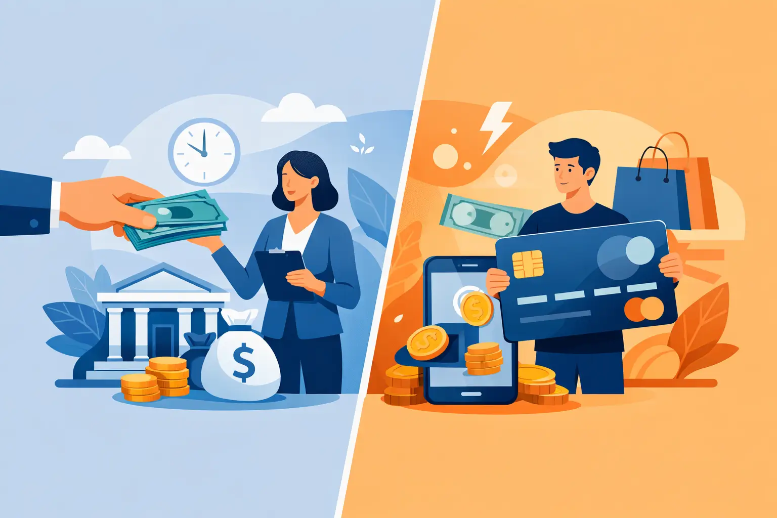 Personal Loan Versus Credit Card for Fast Cash